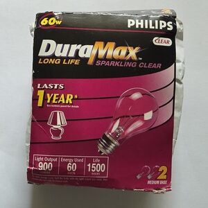 Philips Duramax 60W Set of 2 Light Bulbs